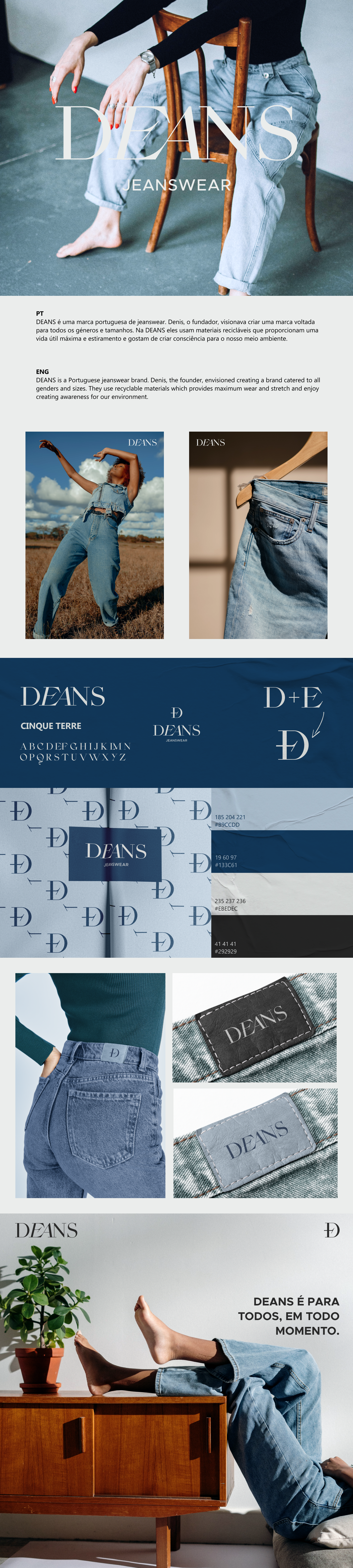 Deans jeanswear - identidade visual - design